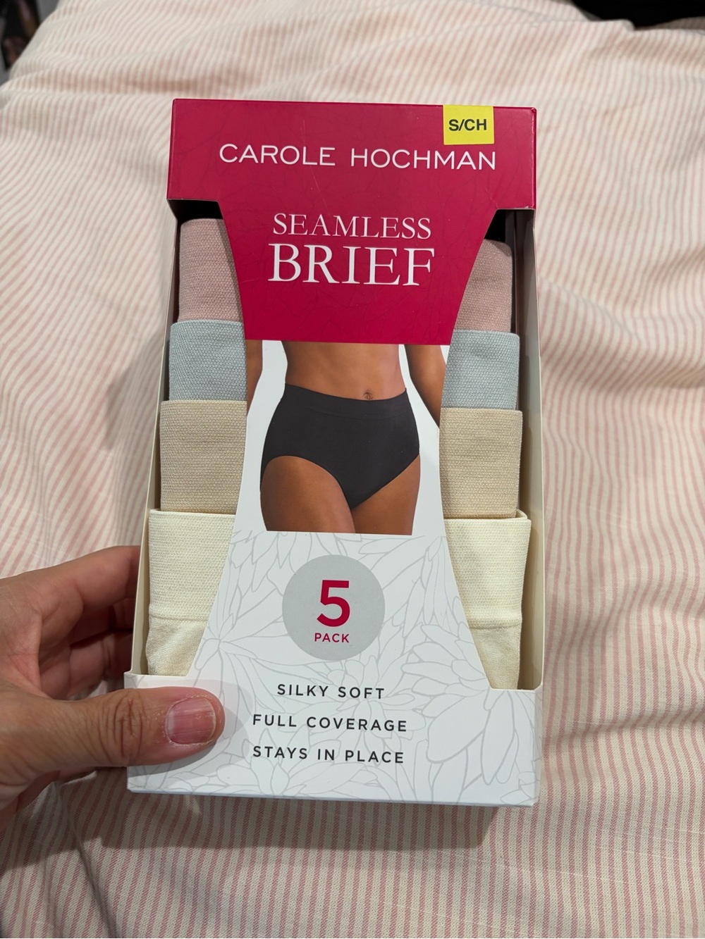 Carole Hochman Seamless Brief 5-Pack in Neutral Tones
